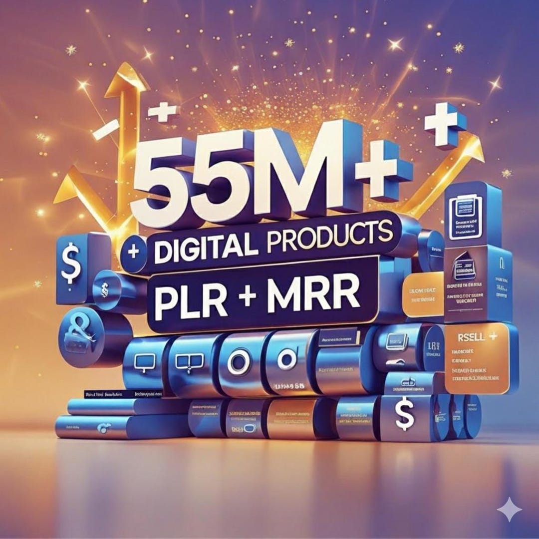 Mega Digital Products Bundle | PLR & MRR Rights | Canva Templates ...