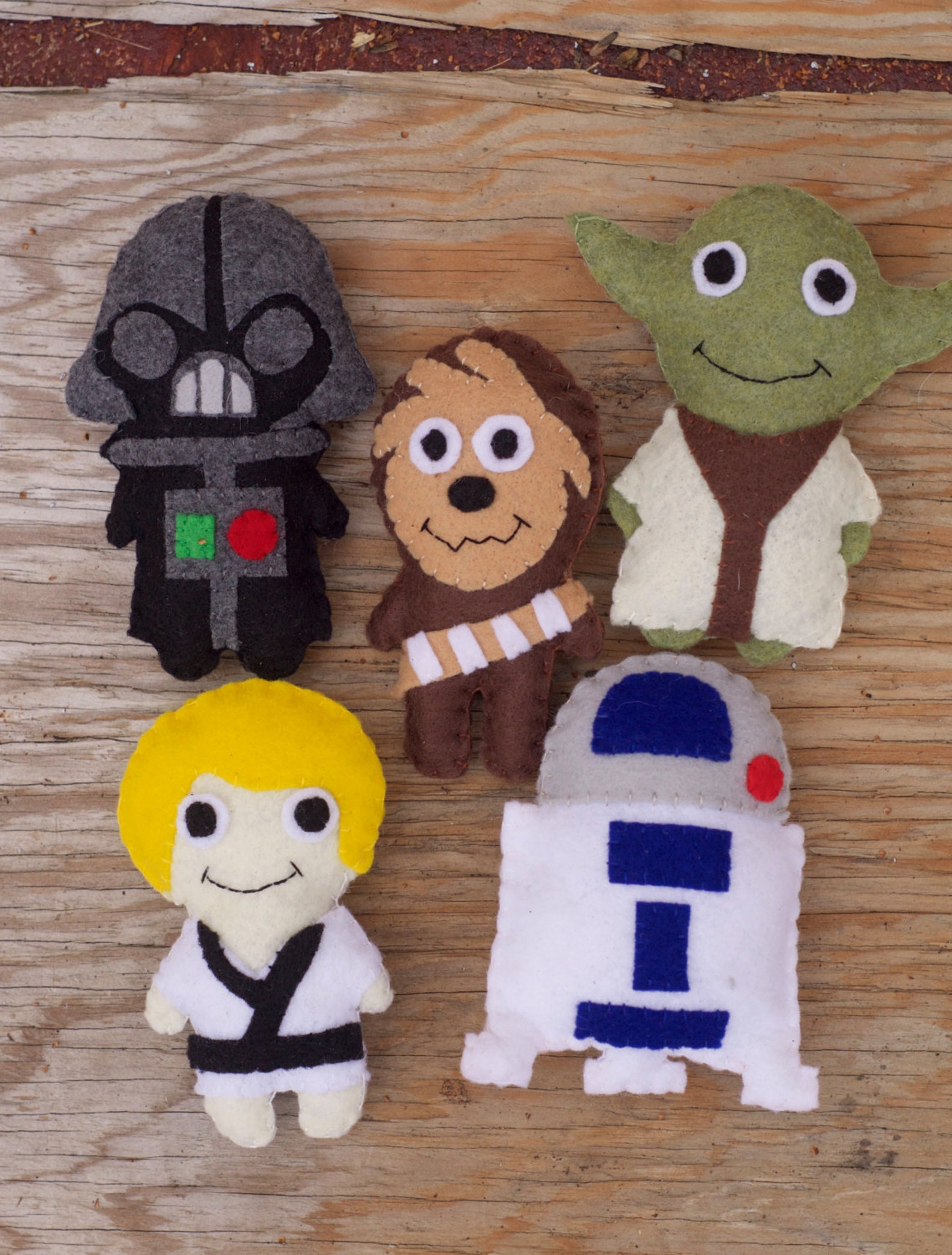 Baby Star Wars Felt PDF Pattern 5 Characters Etsy