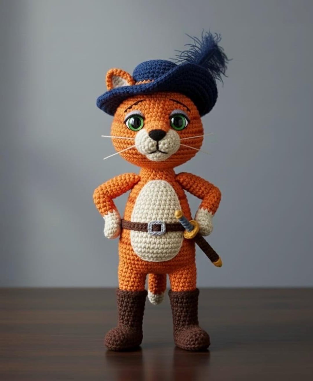 Booted Cat Amigurumi Crochet Pattern | Puss-in-boots Toy (PDF Pattern ...