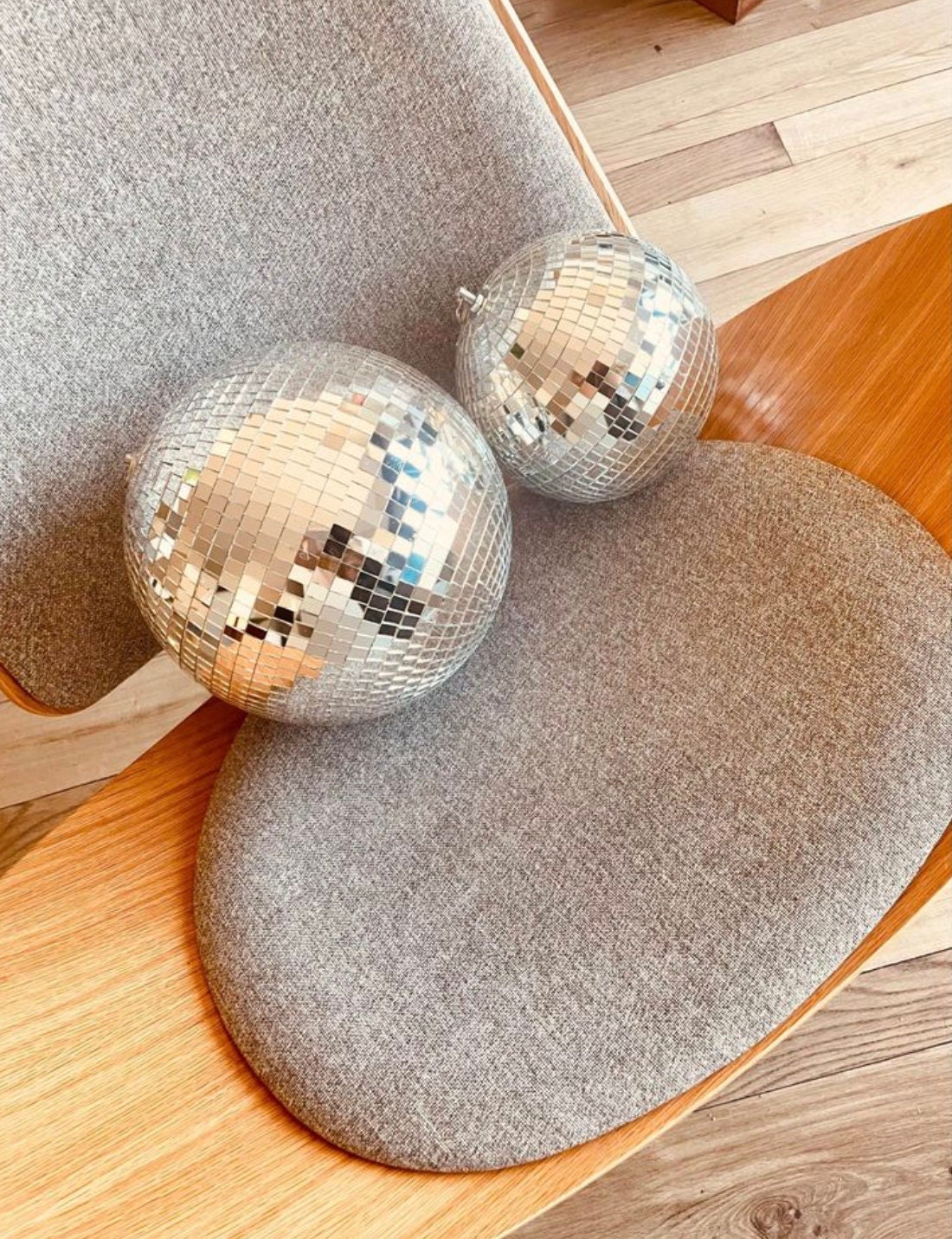 Disco Ball Mirror Ball Wedding Party Bundle Home Decor 10" and 8"