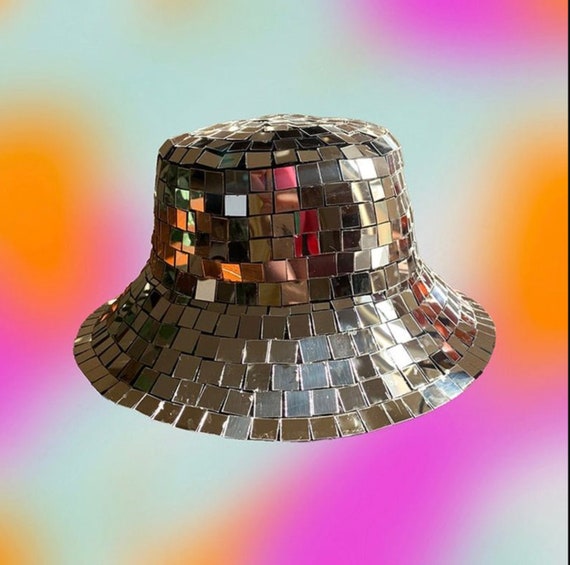 Disco Bucket Hat Disco Ball Festival Visor Disco Ball Hat Etsy