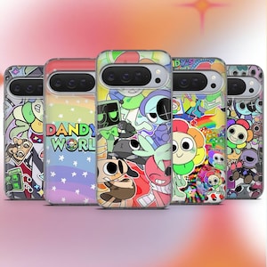 Uroczy pokrowiec na telefon Roblox Dandy World Cover do Google Pixel 10Pro, 10, 10Pro XL, 9A, 9, 9Pro, 8A, 7, Samsung S26, S25, A56, A16, iPhone 17e