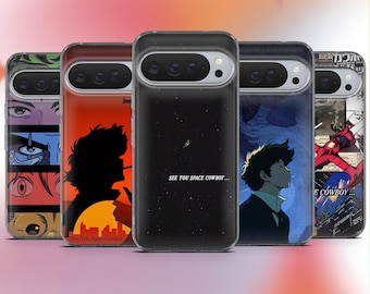 Cowboy Bepop Phone Case Space cowboy Cover for Google Pixel 10Pro, 10, 10Pro XL, 9A, 9, 9Pro, 8A, 7, Samsung S26, S25, A56, A16, iPhone 17e