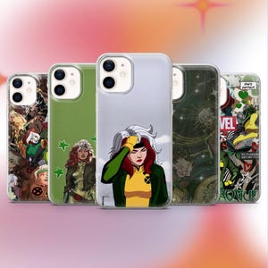 Rogue Phone Case Marvel X-Men Cover for iPhone 17e, 17Pro, 16e, 16, 15, 14, 13, 12, Samsung S26, A57, S25, S24, A17, Pixel 11, 10Pro, 9