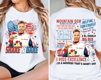 Shake & Bake 4th of July Shirt, Patriotic Racing Graphic Tee, Funny America Independence Day T-Shirt, FDT July 4th Shirt