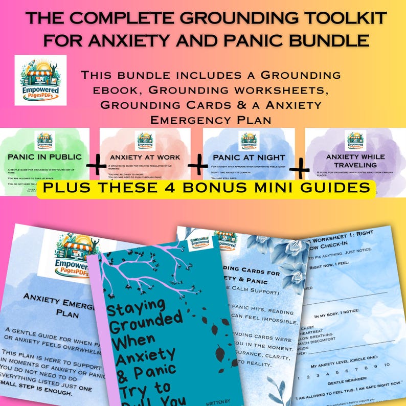 The Anxiety and Panic Complete Grounding Toolkit - Etsy