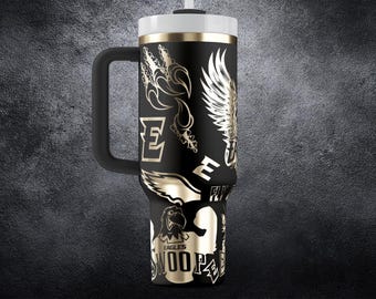 Fußball Fan Tumbler Wrap Bundle | Benutzerdefinierte Name Monogramm digitaler Download