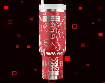 Retro Klempner | Fan inspirierter Tumbler Wrap | SVG PNG JPG | 40 Unzen Lasergravur Design