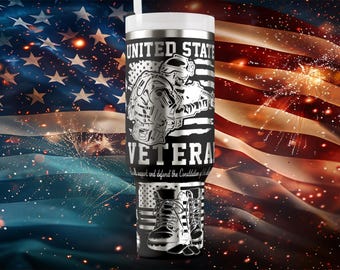 Vintage Gravur Tumbler Wrap | Vaterländisches Lasergravur-Design | USA Olivgrün Wrap | Digitaler Download