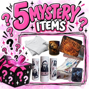 Handmade Mystery Item Box | 5 Items Surprise Gift Sizes (Small, Medium, Large)
