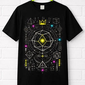Activate Your Protection Field  Light Language Sacred Geometry Shirt for Energy Shield & Spiritual Protection