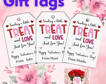 Valentine Gift Tag Printable | Sweet Valentine Treat Tag | Kids & Classroom Valentine Tags | Instant Download | Valentine Favor Tags