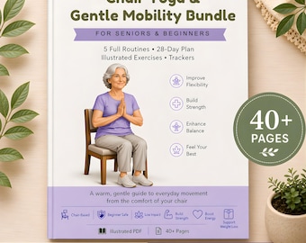Chair Yoga for seniors, Chair yoga for beginners, chair exercise for mobility, reduce low back pain, flexibility, balance exercise