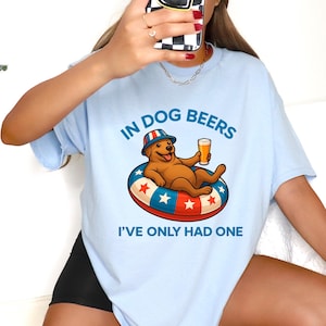funny dog beer shirt cartoon pooch float tee gift for beer lovers pool girls in dog beers graphic tee laid back dog shirt beer quote t-shirt