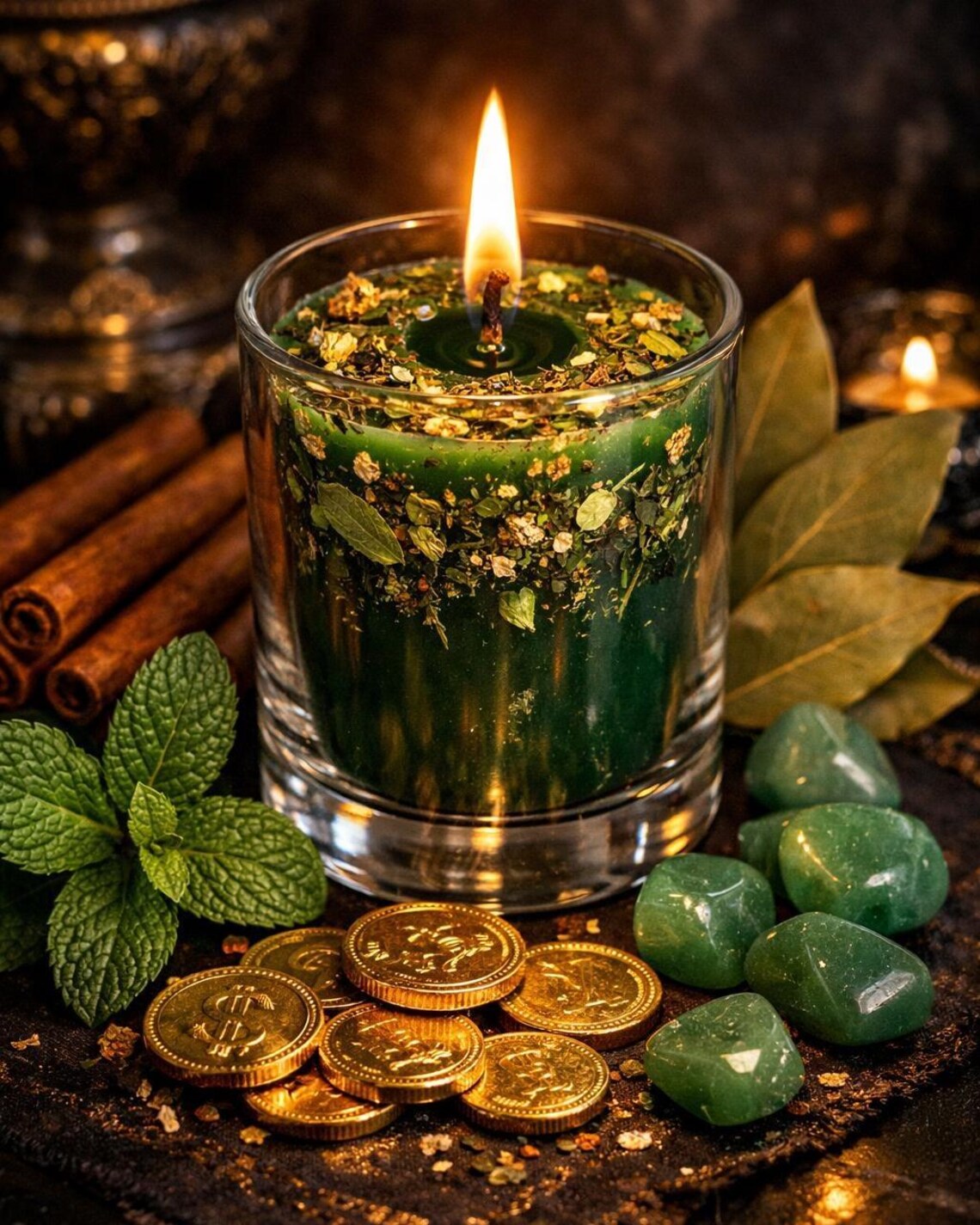 Money Luck Ritual Candle | Prosperity Dressed Candle | Abundance ...