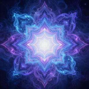 Diamanthjärtflödesmandala för läkning och blomstring