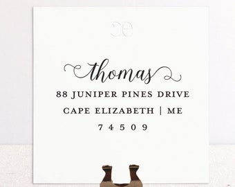 Classic Return Address Stamp. Personalized Self-Inking Address Stamp. Traditional Address Stamp. Wood Mailing Stamp. Custom Address Stamp.