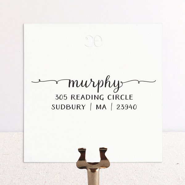 Calligraphy Address Stamp. Personalized Return Address Stamp. Wooden or Self-Inking Address Stamp. Custom Return Stamp. Wedding Stamper.