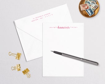 Personalized Stationery for Family. Custom Family Notecards. Personalized Note Card Set. Office Stationery. Family Stationery Set.