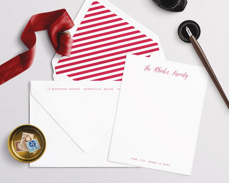 Personalized Stationery for Family. Custom Family Notes. Home Etsy