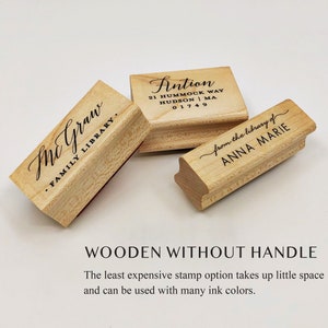 Last Name Personalized Return Address Stamp. New Homeowner Gift. Custom Wooden or Self-Inking Stamper. Classic Address Stamp. Wedding Stamp. image 6