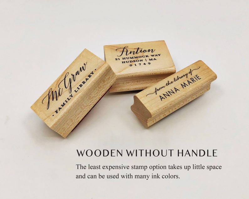 Last Name Personalized Return Address Stamp. New Homeowner Gift. Custom Wooden or Self-Inking Stamper. Classic Address Stamp. Wedding Stamp. image 6
