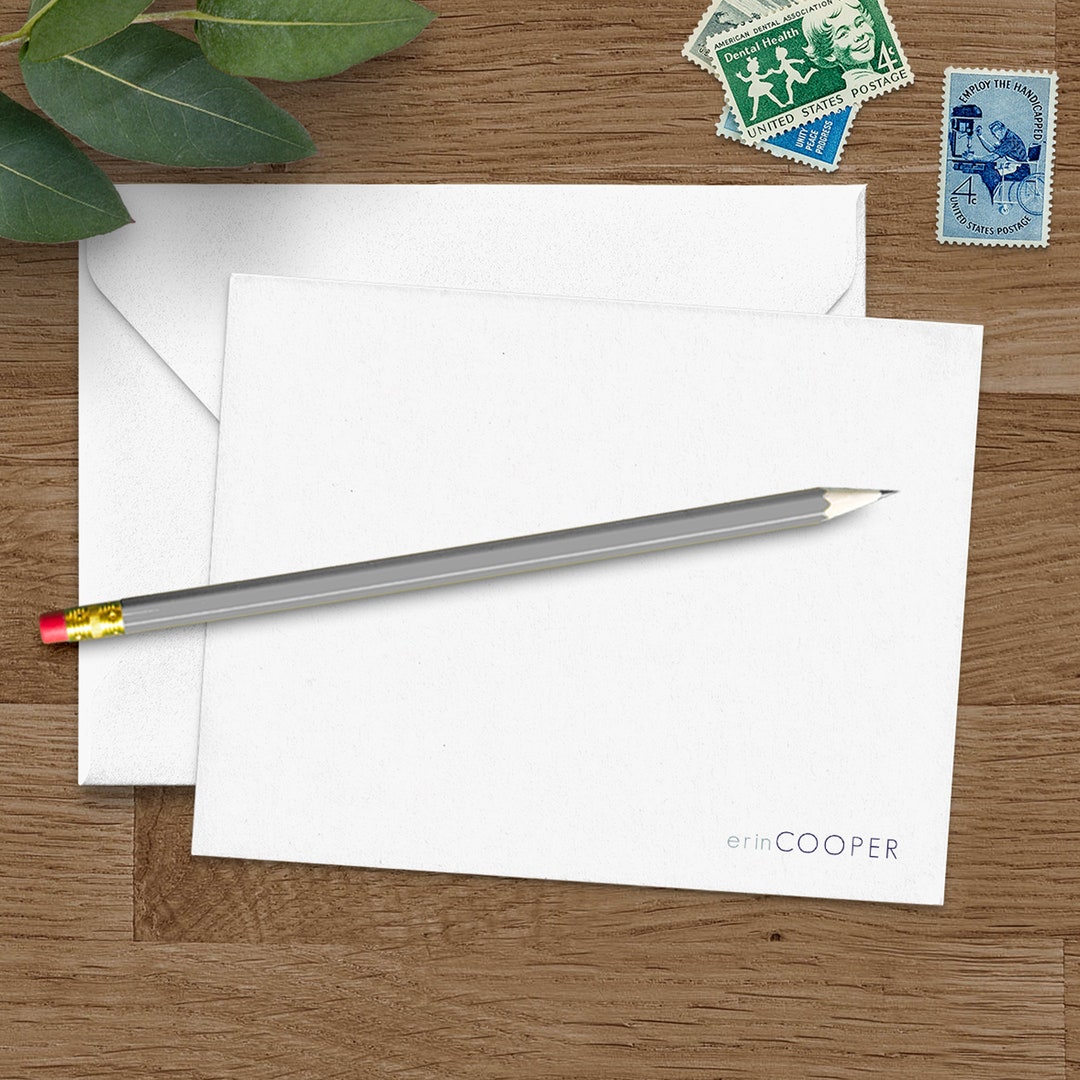 Personalized Note Cards. Blank Cards for Handwritten Notes. Custom ...