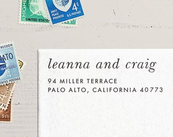 Two Names Return Address Stamp. Personalized Self-Inking Stamper. Couples Mailing Stamp. Custom Address Stamp. Self-Inking Address Stamp.