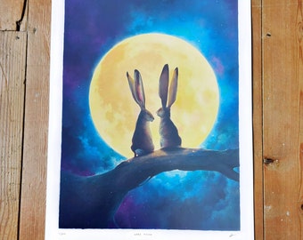 Hare Moon – Illustration Limited Edition Print