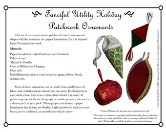 Fanciful Utility Holiday Ornaments - by Anna Worden