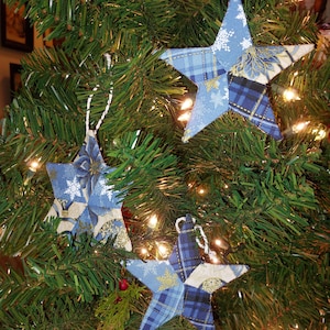 Fanciful Utility Holiday Patchwork Ornaments PDF by Anna Worden