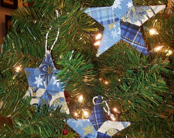 Fanciful Utility Holiday Patchwork Ornaments PDF by Anna Worden