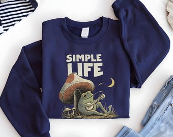 Sweat-shirt grenouille Chillin : design simple et confortable | Sweat à capuche cool grenouille | Cadeau grenouille