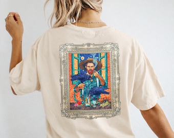 Chemise « Keep Goghing » inspirée de Van Gogh : t-shirt beaux-arts, t-shirt en coton de style musée