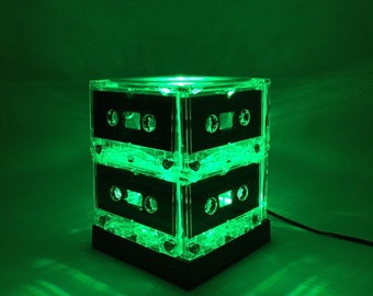 50th Birthday Gift Man Cave Light Cassette Tape Lamp Mood Light 80s 90s Party Retro