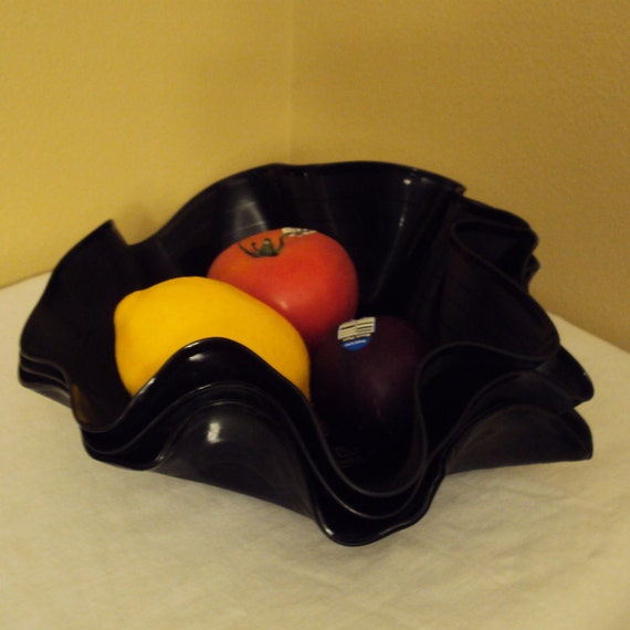 Upcycled Repurposed Vinyl Record Bowls Stackable set of 3 Il_570xn