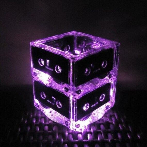 80s 90s Party Decoration Cassette Tape Centerpiece Light Red Etsy