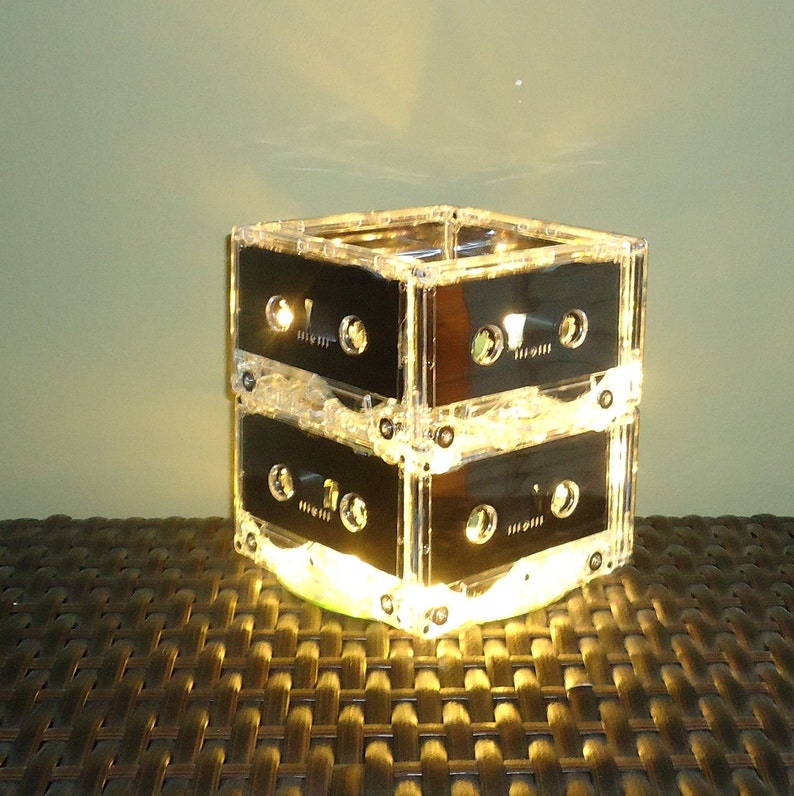 Music Lover Gift Mixtape Cassette Tape Night Light Lamp Mood image 2
