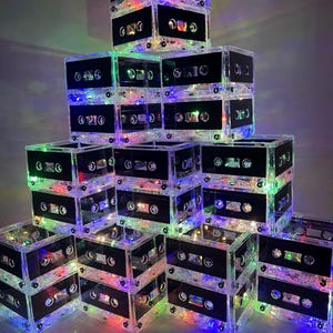 80s 90s theme party Cassette Tape MixTape Lighted Centerpieces Lot of 10