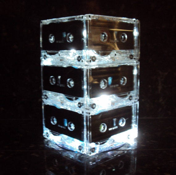 10 Cassette Tape Light Mixtape Lighted Centerpieces for 80s Music theme party events Il_570xn