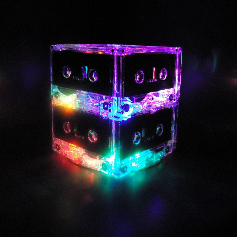 MixTape Night Light Lamp Upcycled EcoFriendly image 4