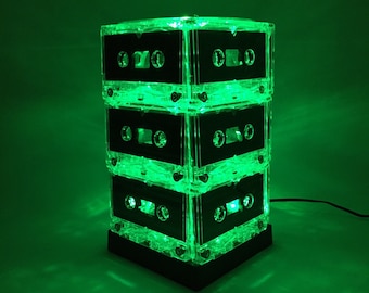 Cassette Tape Mixtape Light Centerpiece Green