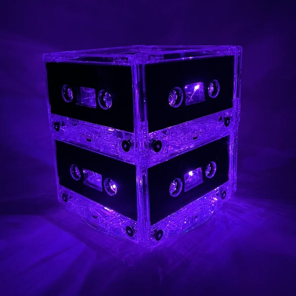 Cassette Tape Light Centerpiece for 80s 90s Party
