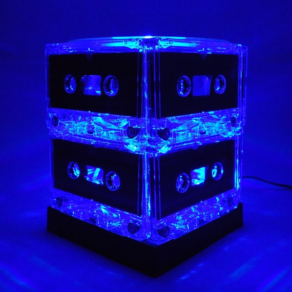80s 90s Music Lover Gift Blue Cassette Tape Light Man Cave Mood Light Il_570xn
