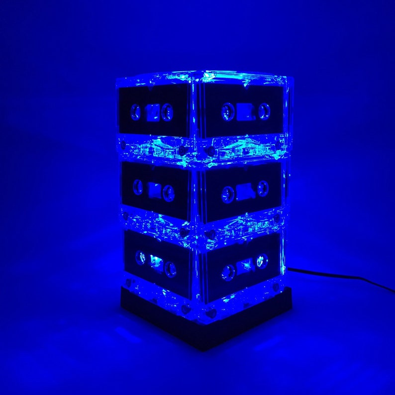 Black Friday Sale Red Cassette Tape Lamp Mixtape Light Blue