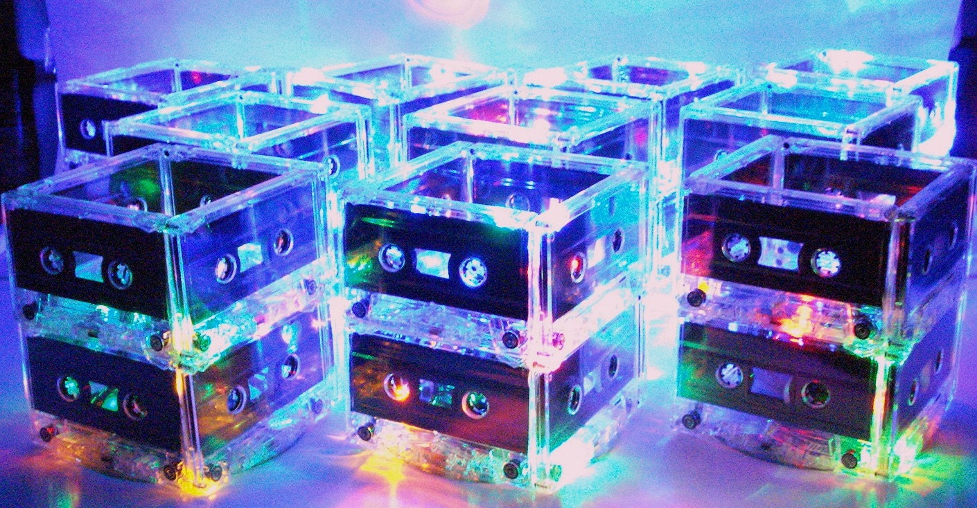 100 Unique Cassette Tape Lighted Centerpieces for Special Etsy