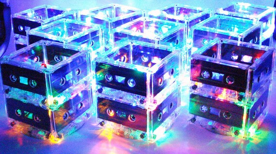Lot Of 100 Multicolor Cassette Tape Mixtape Light Centerpieces Etsy