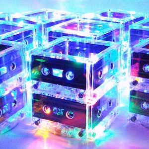 80s Party 90s Party Decorations Cassette Tape Centerpieces Lot of 10