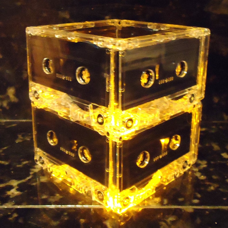 Music Lovers Gold Cassette Tape Mixtape Night Light Lamp Etsy