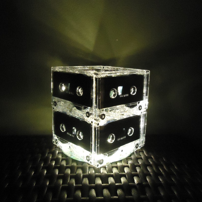 Music Lover Gift Mixtape Cassette Tape Night Light Lamp Mood image 3